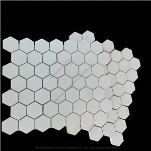 Al2O3 92% 95% alumina keramik olti burchakli plitkalar mozaik plitkalar