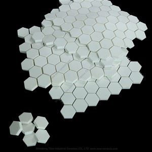 Aluminaga chidamli olti burchakli keramik mozaik plitkalarni taqing